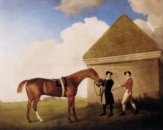 George Stubbs, Eclipse at newmarket, with a groom and a jockey, 1770.